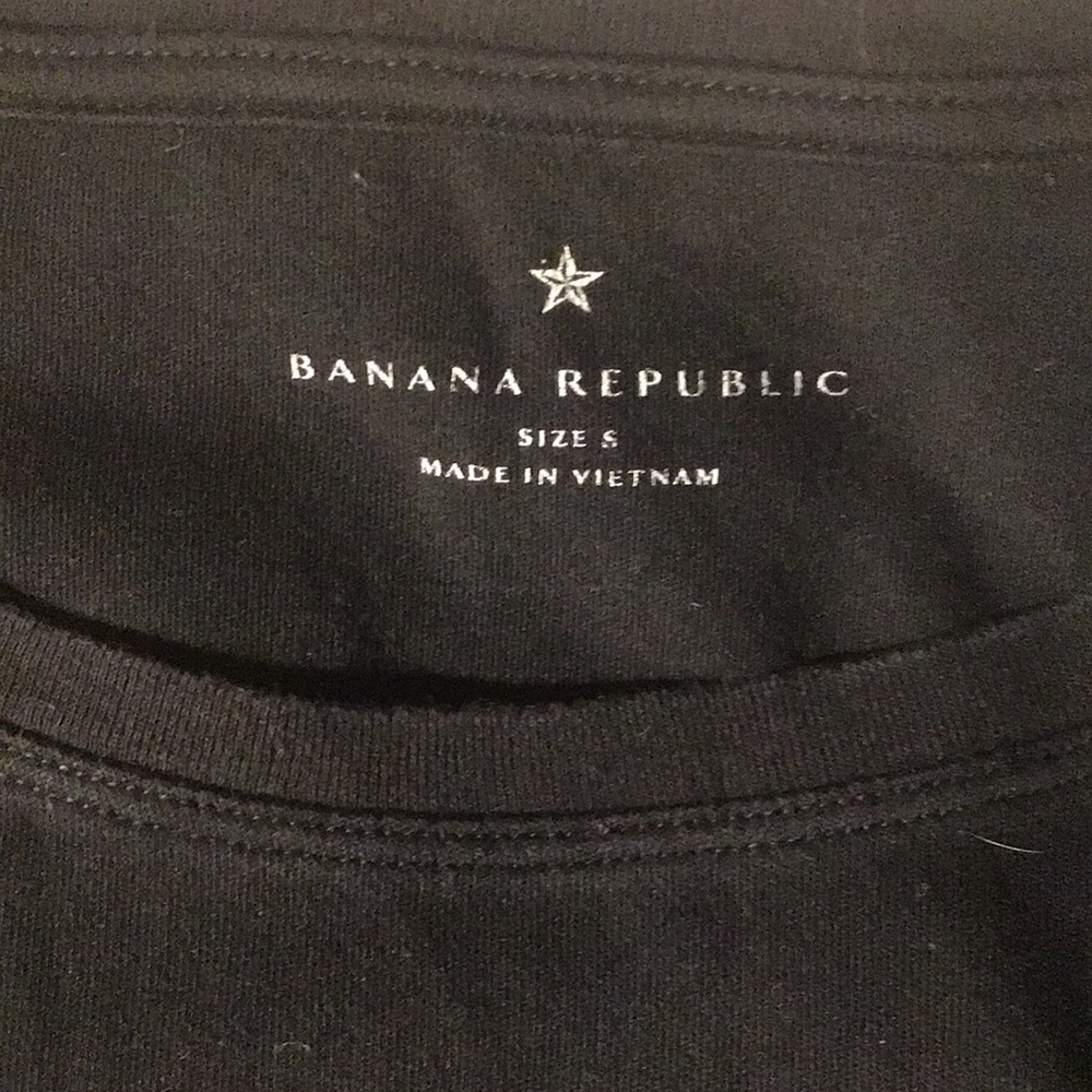 Banana Republic 100% Cotton Tee, Women’s Shirt, Black, Size S
